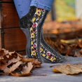 thumbnail image 4 of EARKITY Wool Socks, Women's Floral Design Vintage Crew Socks, Aesthetic Vintage Ethnic Style Socks for Girls, Above Ankle Crew Stretch Socks, Unique Gifts for Women Girls, 4 of 5