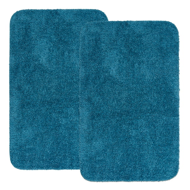 Mainstays Basic 2 Piece Bath Rug Set, 19.5" x 32" & 23" x 38
