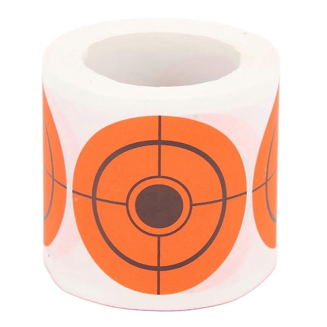 Fluorescent Orange Adhesive Paper Shooting Targets - 250 Sheets Roll