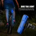 thumbnail image 1 of USB recargable LED bicicleta luz impermeable bicicleta trasera luz trasera (azul), 1 of 6