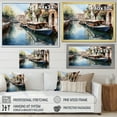 thumbnail image 4 of Designart "Watercolor Whimsy Beige Canal art painting I" Canals Canvas Wall Art, 4 of 5