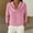 #0305-Pink, variant on Women's Waffle Knit Tops Cowl Neck Long Sleeve Clothes Trendy Casual Loose Relaxed Fit Knit Pullover Gift