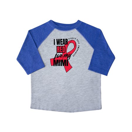 

Inktastic Sickle Cell Awareness I Wear Red For My Mimi Gift Toddler Boy or Toddler Girl T-Shirt