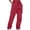 Wine, variant on Women's Plus Size Cargo Pants, Drawstring Elastic Waist Loose Fit Workout Trousers, Multi-Pocket Utility Athletic Pants for Daily Casual Wear and Street Style JN L