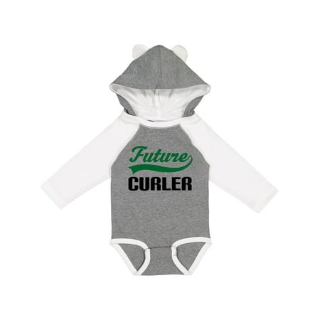 

Inktastic Future Curler Kids Curling Sports Boys Long Sleeve Baby Bodysuit