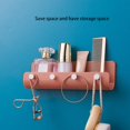 thumbnail image 4 of 1 Piece Plastic Hook Free Hole Wall-mounted Storage Rack Home Creative Key Frame Porch Cap with Storage Box, 4 of 5