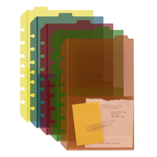 FranklinCovey Classic Tabbed Divider Pockets (Set of 5)