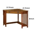 thumbnail image 4 of Toledo Contemporary Corner Desk, Medium Oak, 4 of 4