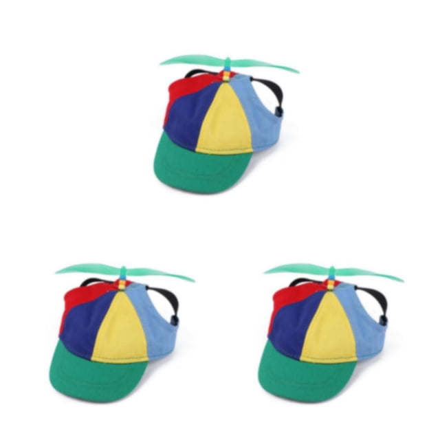 Sombrero de hélice para mascotas Greeniant de algodón Colorido ajustable