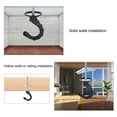 thumbnail image 2 of Uxcell Ceiling Hooks with Hardware Zinc Alloy Black 34x55mm 2Pcs for Hanging Plants, 2 of 6