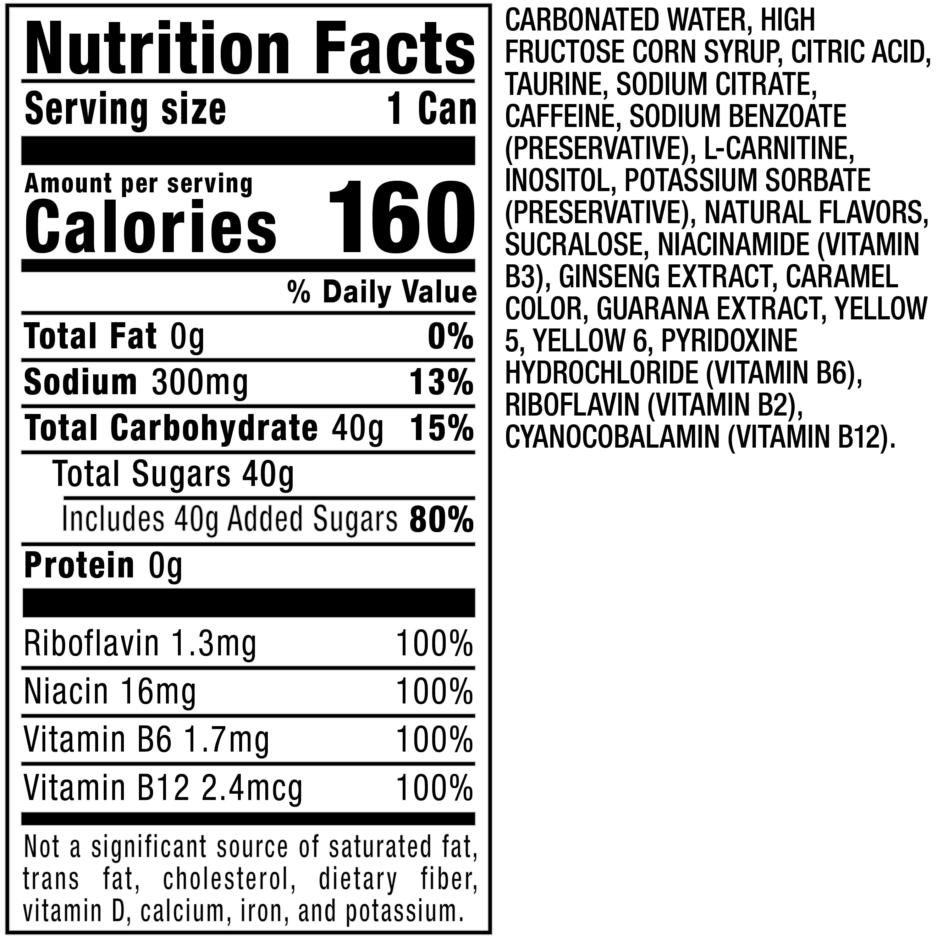 (9 pack) Venom Mango Energy Drink, 16 Fl Oz Can
