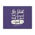 thumbnail image 5 of Scripture Walls Psalm 46:10 Be Still Violet Bible Verse Canvas Christian Wall Art Ready to Hang Unframed, 5 of 17