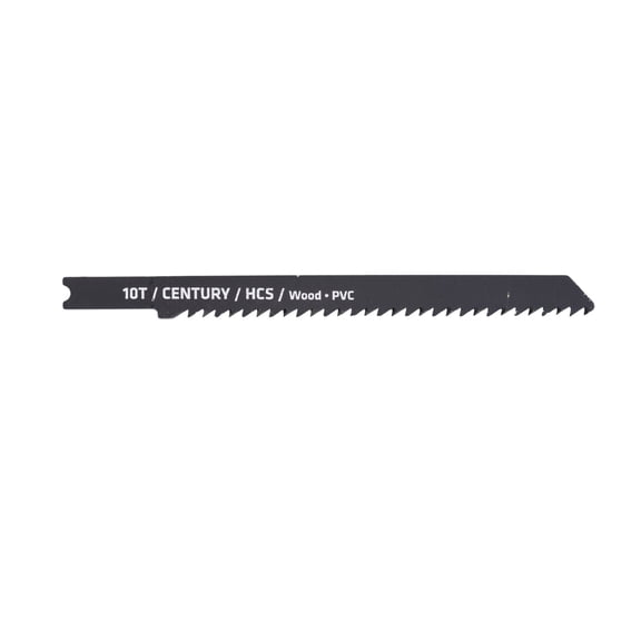 Century Drill & Tool 6610 Universal Shank Carbon Alloy Jig Saw Blade, 10T