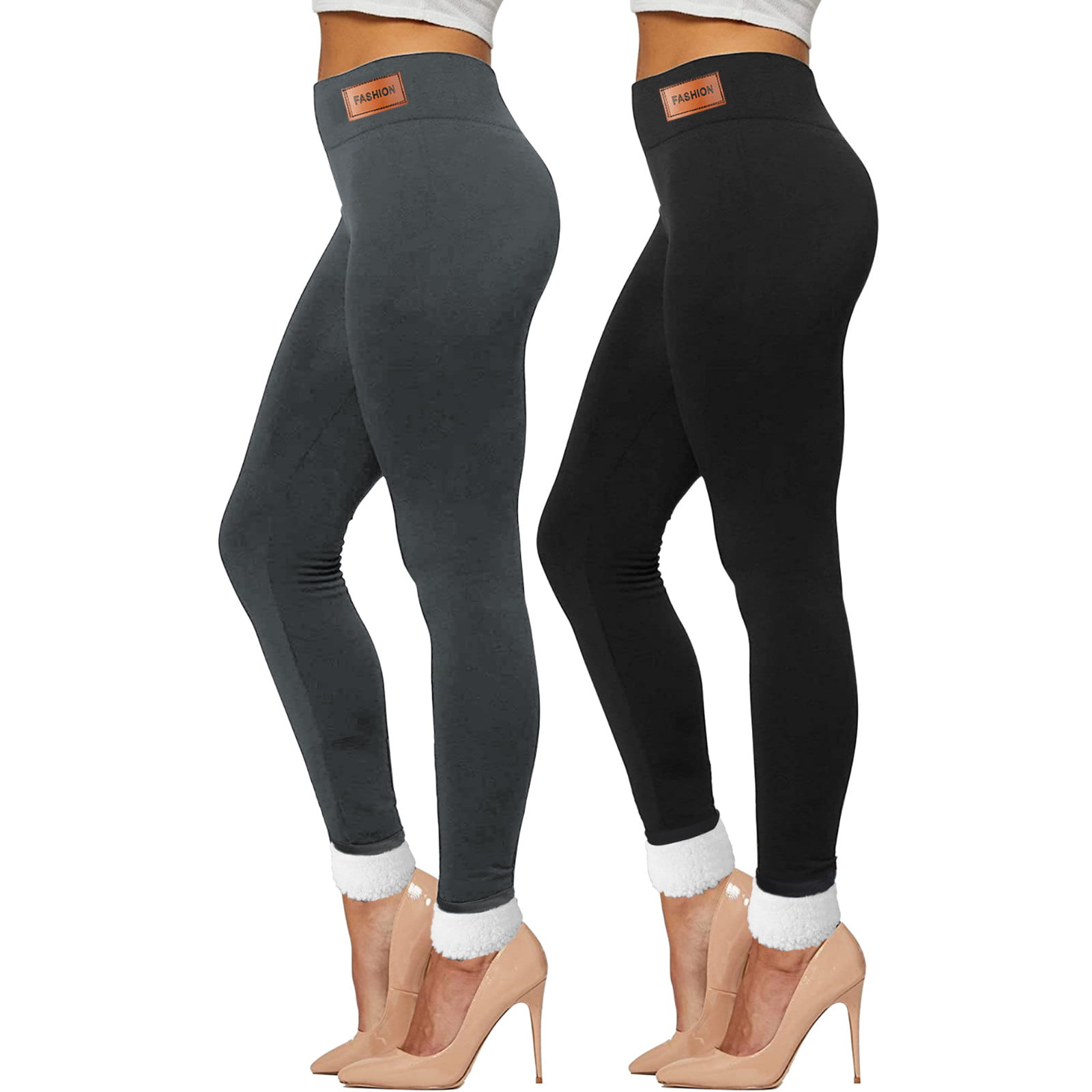 Women Winter Thick Extra Warm Soft Fleece Lined Thermal Stretchy Leggings Pants Clothes Shoes