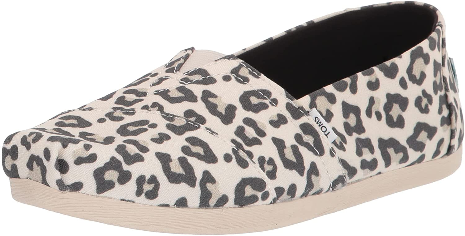 Womens Alpargata Snow Leopard Slip On Sneaker 7 Egret Snow Leopard Walmart.com