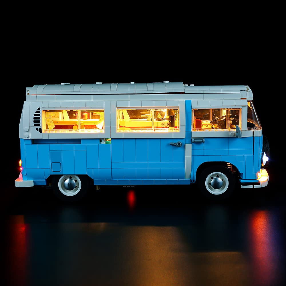 Dobegin Led Lighting Kit only - Lights Set Designed for Lego Volkswagen T2 Camper Van 10279 Building Kit - No Model (Classic Version)