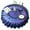 Blue Purple Tie, variant on Orange Blue White Tie Dye Mandala Pattern Round Tablecloth 60"x60",Wrinkle Wipeable Table Cloth for Kitchen Dining Room Picnic Patio Party