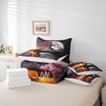 thumbnail image 6 of Homewish Tree Of Life 7pcs Bedding Comforter Set,Natural Landscape Queen Bedding Sets,Orange Sunset Queen Sheet Sets For Girls Kids,Microfiber Bedroom Decor Reversible, 6 of 8