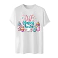 thumbnail image 4 of ZQUUVOU Men's T-Shirt Casual Short Sleeve Easter Printed Crew Neck Shirts (White,S), 4 of 4