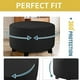 thumbnail image 5 of Bewildely Decoraciones hermosas del amplio de la cubierta del puf del estiramiento grande desprendible del tejido de poliéster Decoración del hogar Vino rojo, 5 of 6