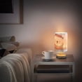 thumbnail image 6 of Bear Scarf Hat Table Lamp USB Bedside Desk Nightstand Lamp Printed Gifts Small Lamp Wood Base for Bedroom Living Room Kids Room College Dorm, 6 of 7