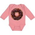 thumbnail image 3 of Inktastic Chololate Donut with Sprinkles Boys or Girls Long Sleeve Baby Bodysuit, 3 of 5