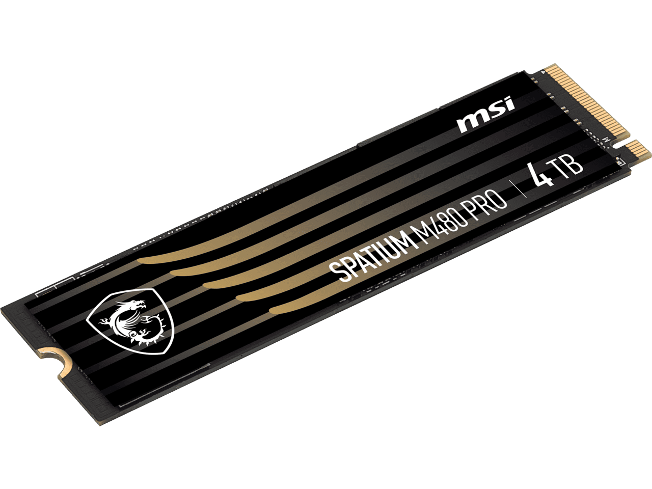 MSI SPATIUM M480 PRO 4 TB Solid State Drive, M.2 2280 Internal, PCI Express NVMe (PCI Express NVMe 4.0 x4)