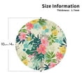 thumbnail image 3 of Balery 6 Pcs Tropical Flowersleather Coasters Set, Drink Table Cup Coasters For Living Room Kitchen Coffee Decor, 3 of 9