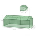 thumbnail image 3 of 71" x 36" x 28" Mini Greenhouse Portable Hot House for Plants with Large Zipper Windows for Outdoor, Indoor, Garden, Green, 3 of 6