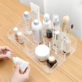 thumbnail image 1 of Organizador de maquillaje Sooyee Clear con 9 espacios para pintalabios y pinceles, 1 of 7