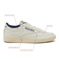 thumbnail image 4 of Zapatillas casuales Reebok Club C Vintage para hombre, blancas, talla 12.5, 4 of 8