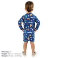thumbnail image 3 of JAN & JUL One-Piece Toddler Boy Rash Guard with UV Protection (2T, Dino Buddies), 3 of 8