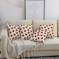 thumbnail image 7 of Throw Pillow Covers, Ladybug print Soft Square Pillow Cases with Invisible Zipper for Couch Bed Sofa, Farmhouse Fall Home Decor 20"x20", 7 of 7