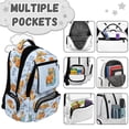 thumbnail image 7 of FKELYI Kids Backpack for Elementary Student Cartoon Capybara Blue Print 17 Inch Schoolbag Spacious Bookbag with Multi-Pockets Lightweight Casual Daypack Rucksack for Boys, 7 of 7