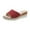 Red, variant on Samickarr Summer Slippers For Women Indoor And Outdoor Wide Womens Summer Fashion Casual Slippers Open Toe Thick Bottom Flax Slippers