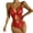 Red, variant on Lingerie for Women Clearance Sexy Women Lingerie Lace Open Crotch Hollow Out Temptation Babydoll Underwear Sleepwear Jumpsuit Bodysuits Pajamas