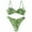 ZB Green, variant on Two Piece Bikinis Swimsuits For Baby Girl V-Neck Floral Print Beach Travel Bathing Suit Cute High Waist Swimming Pool Holiday Swimsuit Sets