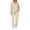 Beige #678, variant on Women's 2 Piece Tracksuit Set Zip Up Hoodie and Jogger Sweatpants, Casual Fall Lounge Travel Outfit with Drawstring Hood Front Pockets Sweatsuit, M