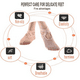 thumbnail image 5 of Calcetines de yoga gruesos profesionales para mujer, con agarres y correas antideslizantes, ideales para pilates, ballet, danza y entrenamiento descalzo, 5 of 6