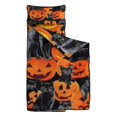 thumbnail image 2 of Halloween Black Cats and Pumpkins Pattern Toddler Nap Mats for Kids Preschool,50"x20" Sleeping Mat Bag or Kids,Toddler Sleeping Bag,Toddler Nap Mat or Daycare, 2 of 6