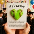 thumbnail image 2 of YZEGDCH Softball Pocket Hug with Gift Card - Heart-Shaped Sport - Sports Themed Pocket Hug Encouragement Collection Gifts - Gifts for Friends Family Women Men, 2 of 8