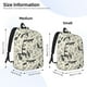 thumbnail image 2 of Balery Vintage Moon Fox Mochila Clásica Impresa Básica para Viaje, Mochila Escolar Resistente al Agua, Mochila de Lona con Correas Ajustables-Medium, 2 of 5