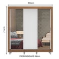 thumbnail image 3 of Ropero Closet Madesa Lyon Plus 3 Puertas Con Espejos Pies M, 3 of 5
