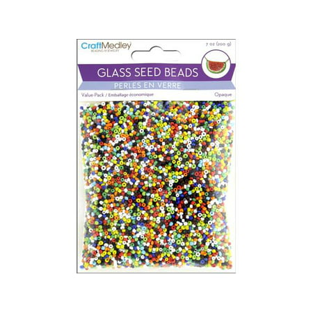 Multicraft Glass Seed Bead VP 7oz Opaque