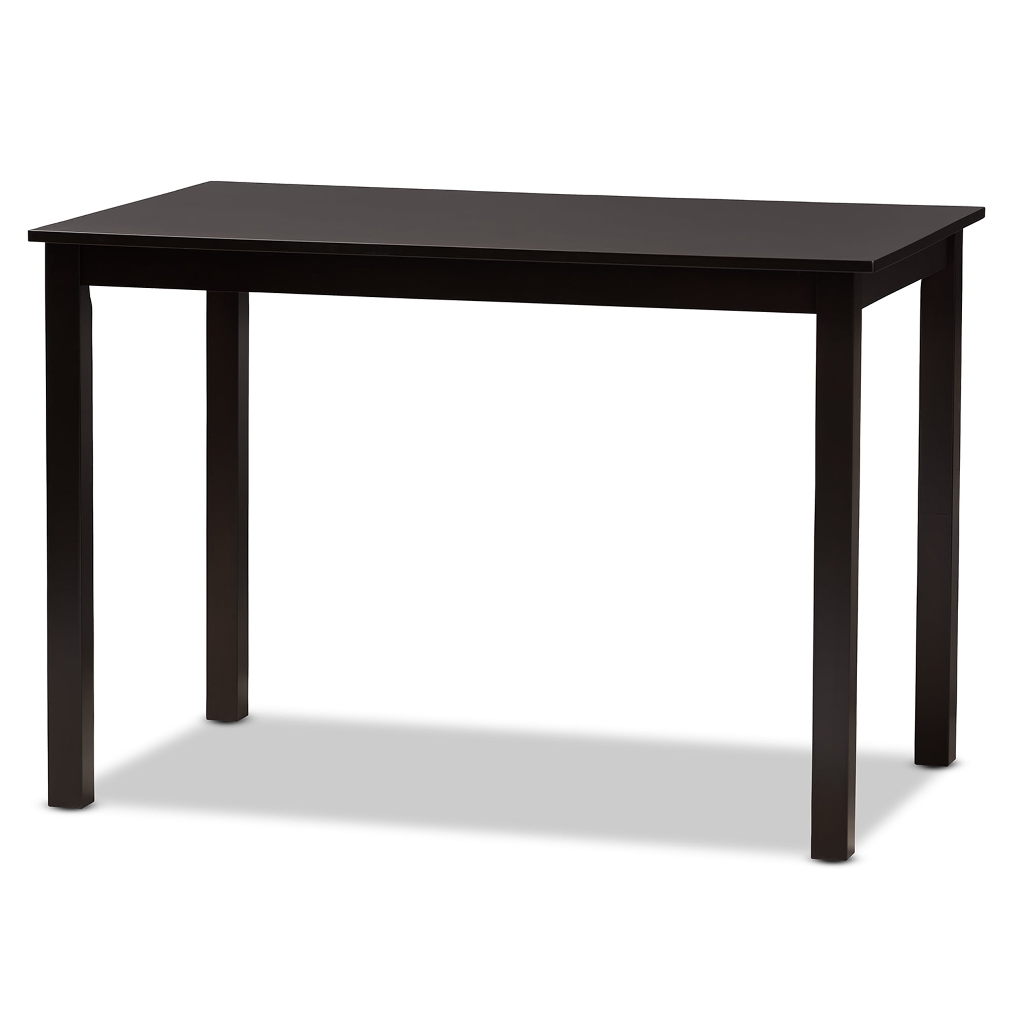 Baxton Studio Nicolette Modern and Contemporary Dark Brown Finished Wood 5-Piece Dining Set