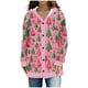 thumbnail image 2 of Cárdigan informal de punto con estampado navideño para mujer, chaqueta con botones y abrigo para mujer, 2 of 6