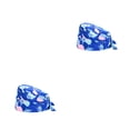 thumbnail image 1 of Minnieouse Gorros de calabaza para enfermera, servicio de larga duración, Color puro, estampado de botones, banda para el sudor multifuncional, L15 2Conjunto, 1 of 6