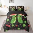 thumbnail image 2 of Castle Fairy Green Cucumber Bedding Comforter Set,Cartoon Pickle King Bedding Sets, 2 of 8