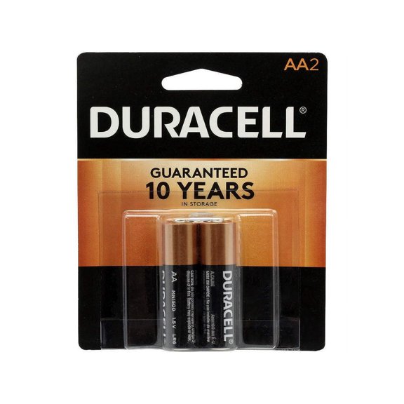 Duracell AA 2 Pack Coppertop Alkaline Batteries