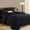 Black, variant on Flymme Queen Comforter Set with Sheets,7 Pieces Bed in a Bag Queen Size Soft Microfiber Quilted Warm Bedding Sets for Man Women Bedroom Decor